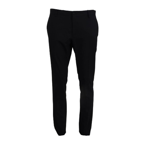 Dolce & Gabbana Blue Wool Stretch Dress Formal Slim Fit Men's Pant